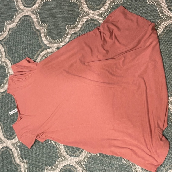 NWOT Zenana Premium Rose Colored Flowy Dress with Pockets Sz L - Picture 2 of 3